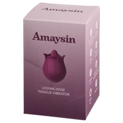 Amaysin - jazyková ruža, vibrátor na klitoris (červený)