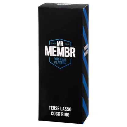 MR.MEMBR Tense - nastaviteľný lasso krúžok na penis (čierny)