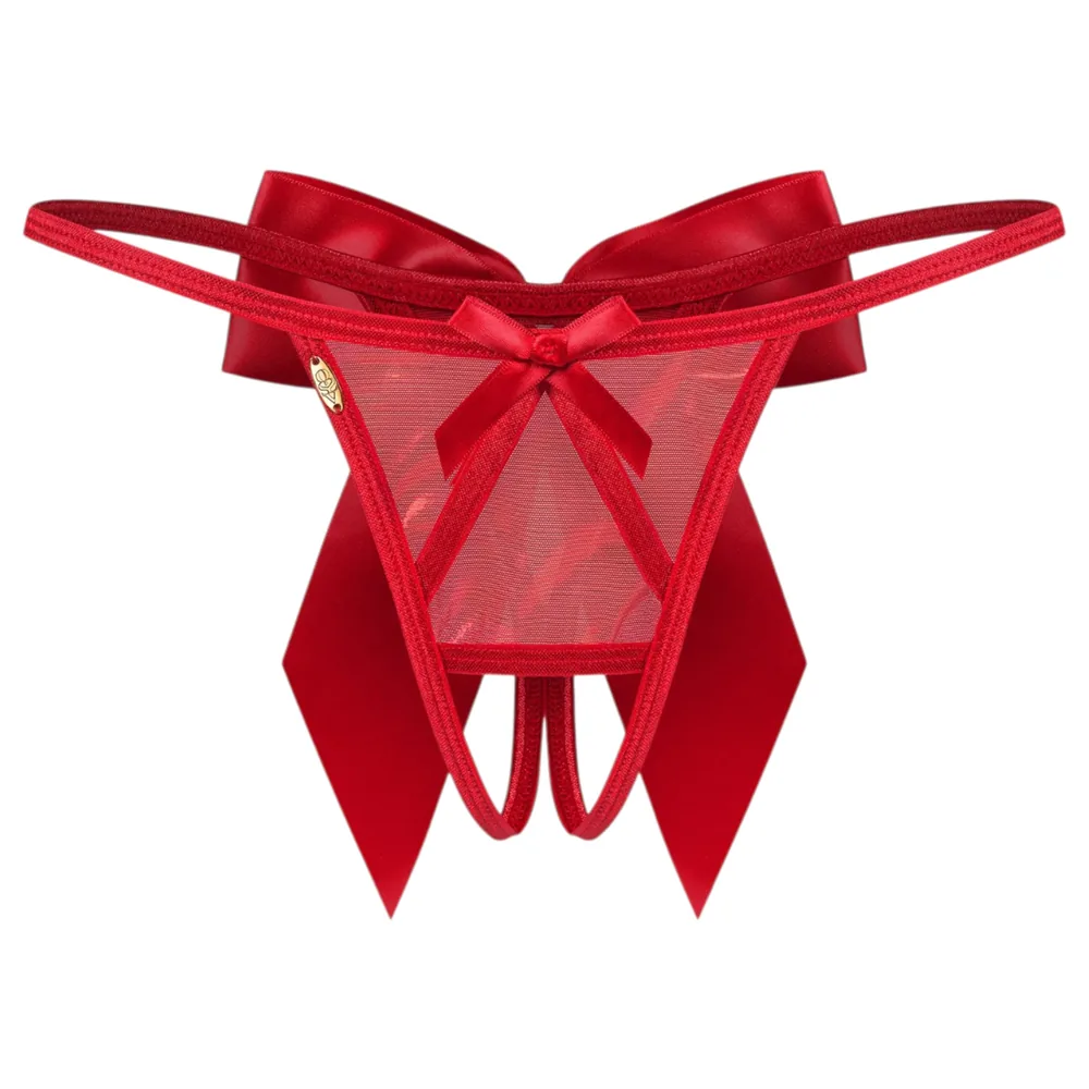 Obsessive Gifty - otvorené tangá (červené) – Obrázok 3