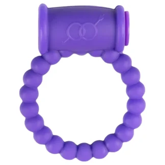 Easytoys - vibračný erekčný krúžok (fialový)