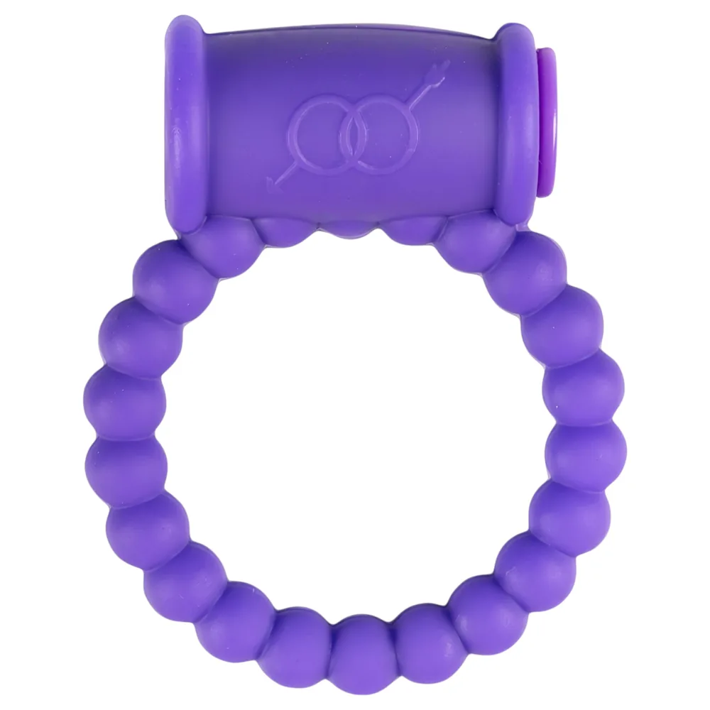 Easytoys - vibračný erekčný krúžok (fialový)
