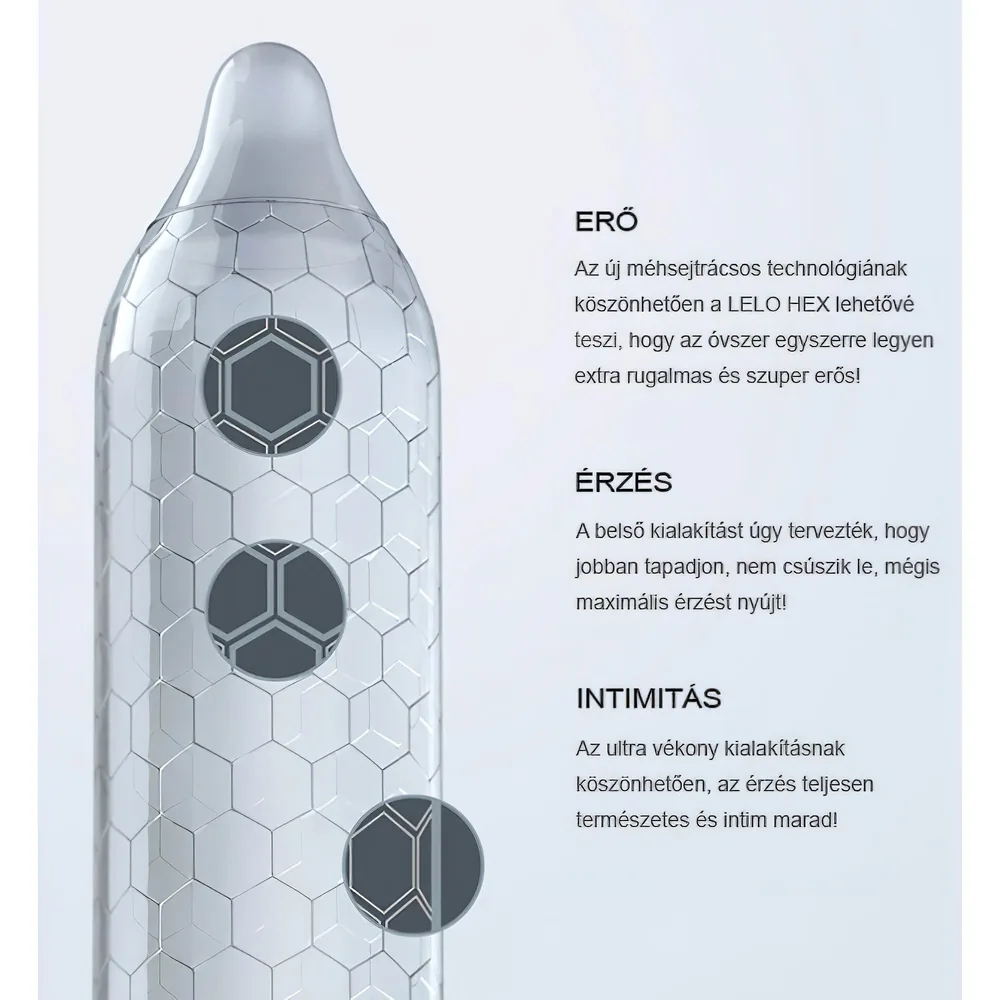 LELO Hex Original - kondóm - ultra tenký - 1 kus – Obrázok 2