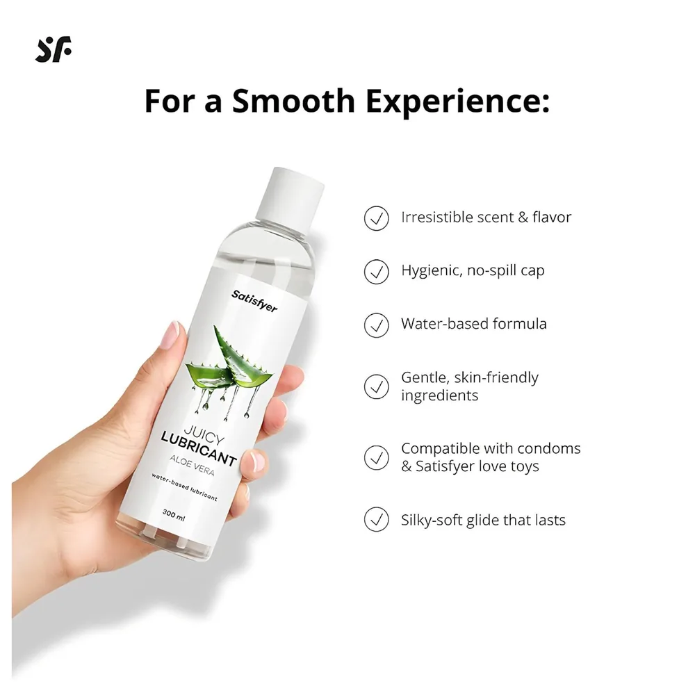Satisfyer Juicy Aloe Vera - lubrikant s aloe vera (300 ml) – Obrázok 4