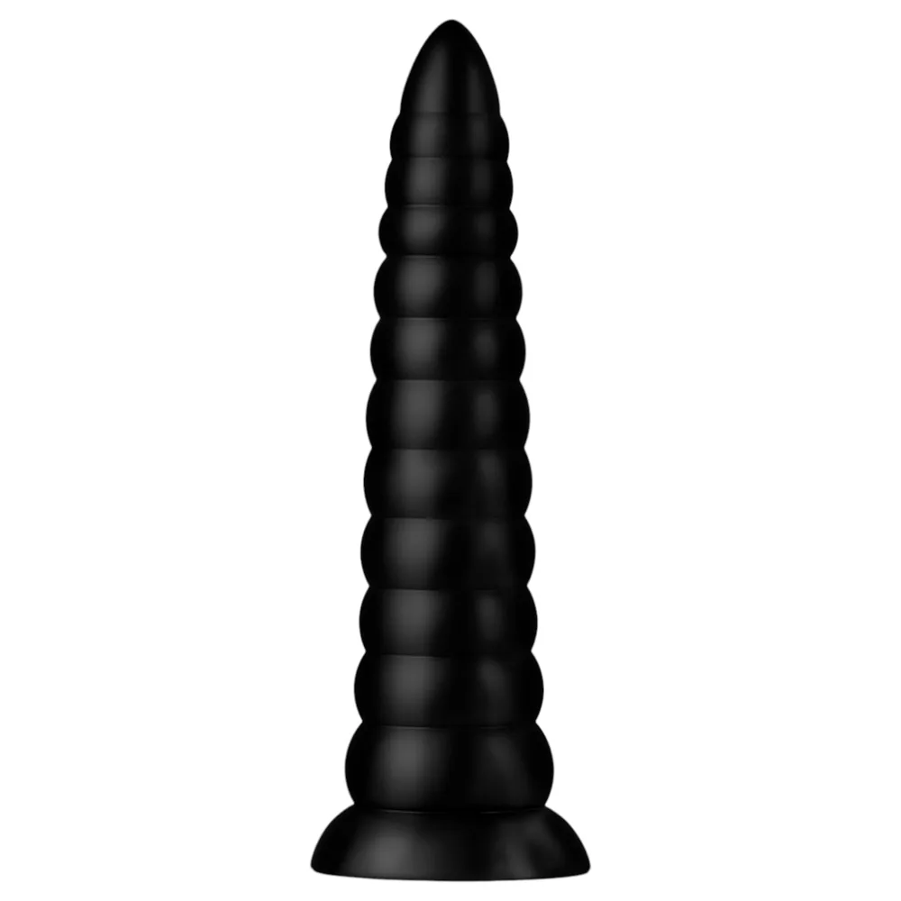 BUTTR Caterpiller - obrovský análny kolík (čierny) - 29 cm – Obrázok 3