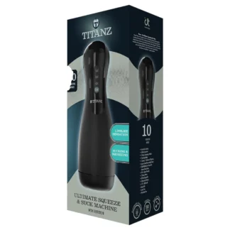Titanz Ultimate Squeeze & Suck - automatický masturbátor (čierny)