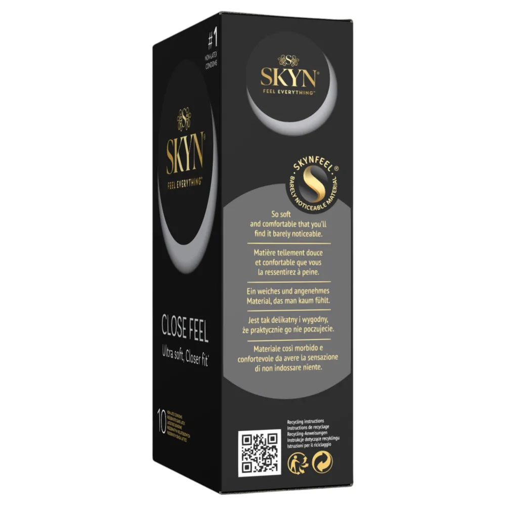 SKYN Close Feel - bezlatexový, užší kondóm (10 ks) – Obrázok 2