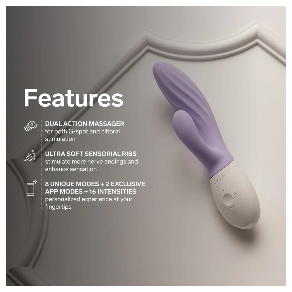 LELO INA Twist - vaginálny G-bod vibrátor s klitorálnym výstupkom (fialový) – Obrázok 9