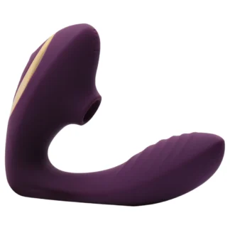 DiDi Double Orgasm - stimulátor klitorisu s tlakovými vlnami a vibrátor na bod G (fialový)
