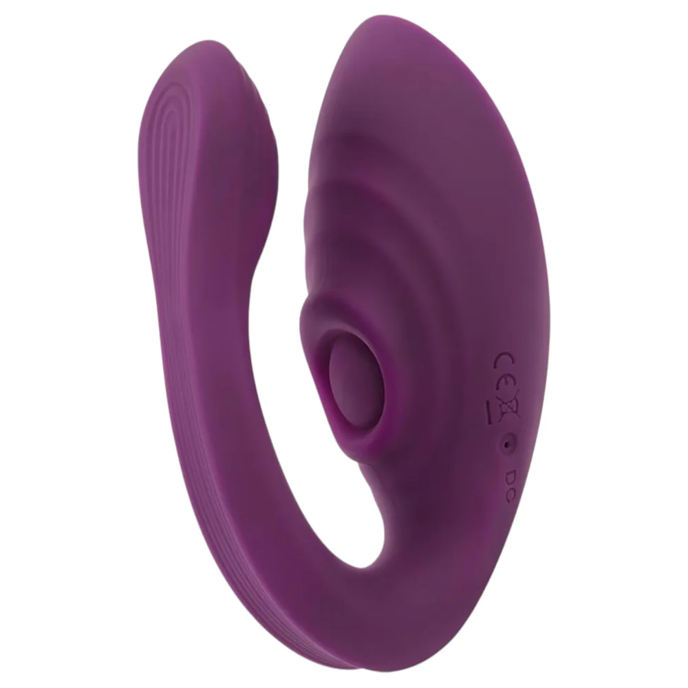DiDi Sync Passion - diaľkovo ovládateľný, poklepávajúci párový vibrátor (fialový) – Obrázok 3